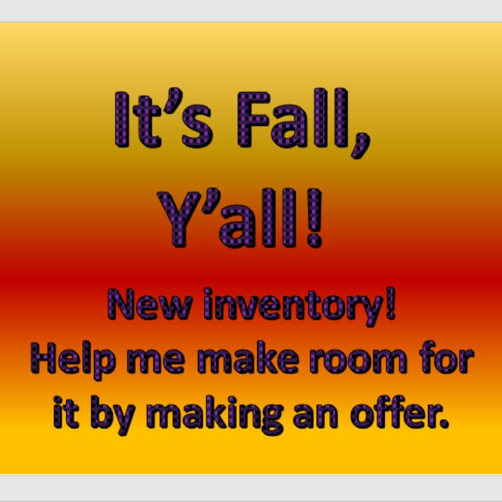 New Inventory Coming!